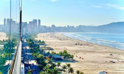 Apartamento frente mar na aviação 3 suítes todo mobiliado