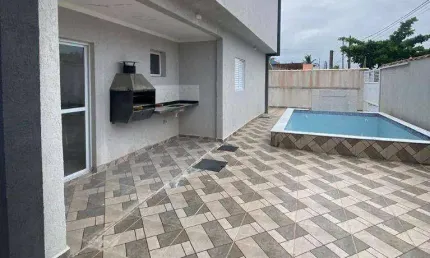 Casa com 2 quartos no balneário jardim de itanhaém (f/grandesp) - itanhaém/sp