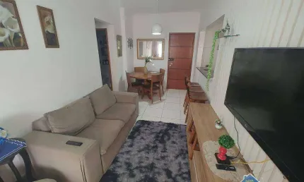 Apartamento com 2 quartos e vista livre permanente na Tupi em Praia Grande/SP