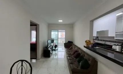 Apartamento no caiçara vista mar2 quartos lazer completo