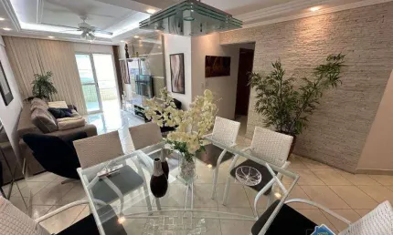 Apartamento com 3 quartos vila guilhermina em praia grande/sp