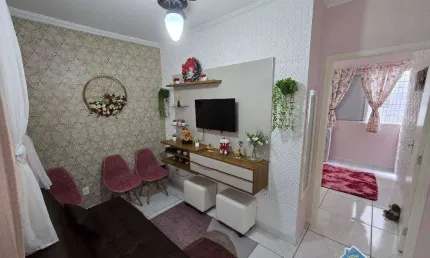 Apartamento MOBILIADO com 1 quarto na Guilhermina em Praia Grande/SP