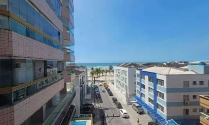 Apartamento PORTEIRA FECHADA com 3 quartos na Tupi em Praia Grande/SP