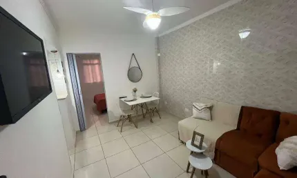 Apartamento com 1 quarto vila guilhermina praia grande/sp