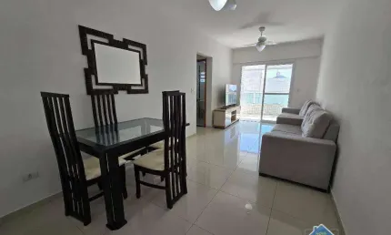 Apartamento vista mar com 2 quartos na guilhermina em praia grande/sp
