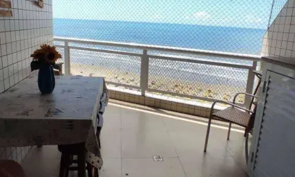 Apartamento mobiliado com 3 quartos na ocian em praia grande/sp