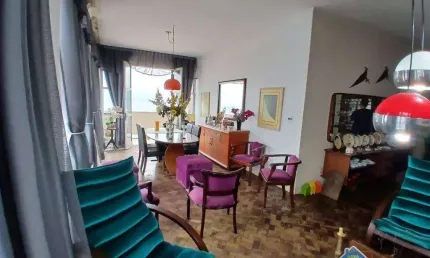Apartamento frente mar 3 dormitórios | 175m² | sacada | garagem | praia do itararé, são vicente