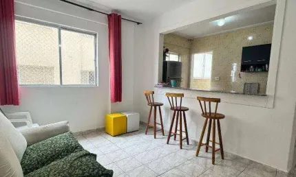 Apartamento VISTA MAR com 1 Quarto na Aviação em Praia Grande/SP