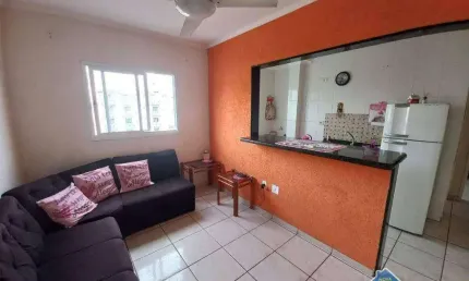Apartamento na Ocian em Praia Grande com 1 Quarto Mobiliado Pronto Para Morar