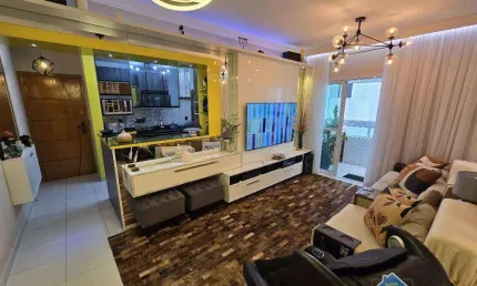 Apartamento com 3 quartos vila guilhermina praia grande/sp