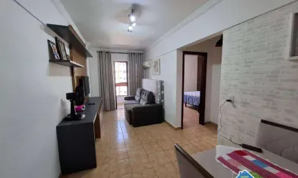 Apartamento com 1 quarto na vila guilhermina em praia grande/sp