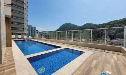 Apartamento à venda na Praia Grande com lazer completo no Canto do Forte