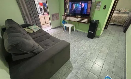 Apartamento com 1 quarto na vila guilhermina em praia grande/sp
