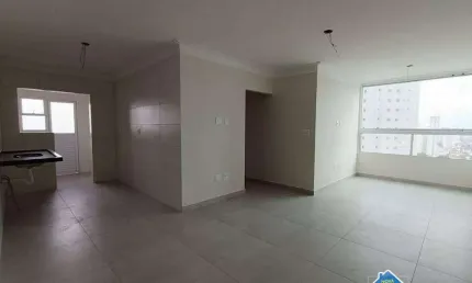 Apartamento vista mar com 2 quartos na vila guilhermina em praia grande/sp