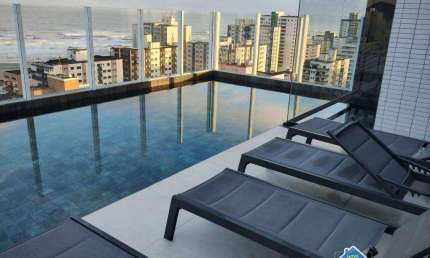 Apartamento VISTA MAR com 2 Quartos na Vila Guilhermina em Praia Grande/SP