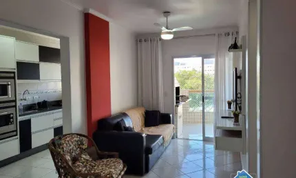 Apartamento com 1 quarto na tupi em praia grande/sp