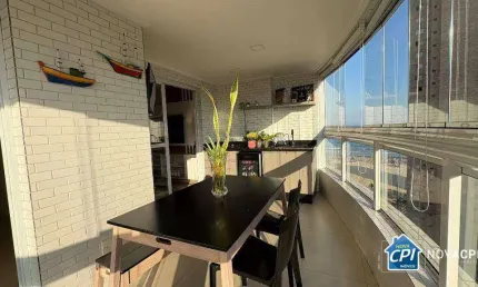 Apartamento com 2 quartos na guilhermina em praia grande/sp