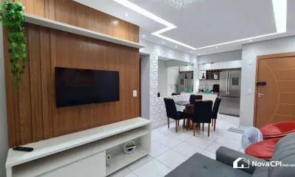Apartamento mobiliado com 2 quartos na aviação em praia grande/sp