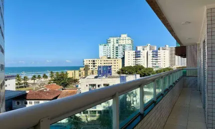 Apartamento com vista mar na vila caiçara em praia grande sp – 2 quartos, lazer completo e facilidade de pagamento