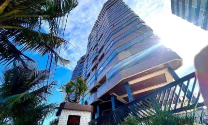 Apartamento com 2 quartos com suíte e vista mar na caiçara pg – lazer na cobertura