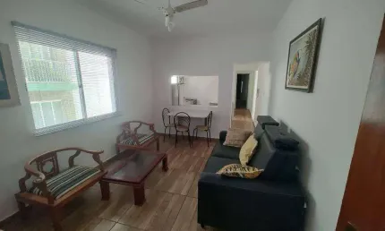 Apartamento mobiliado com 1 Quarto para alugar no Canto do Forte em Praia Grande/SP