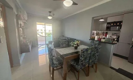 Apartamento vista mar com 2 quartos na vila guilhermina em praia grande/sp