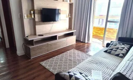 Apartamento com 1 quarto em praia grande lazer completo