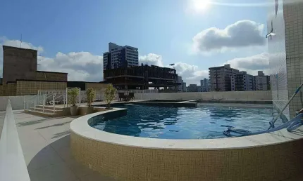 Apartamento com 2 quartos na aviação em praia grande/sp