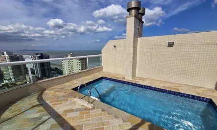 Cobertura Triplex com Vista Mar à Venda na Praia Grande – 5 Dorms, Piscina e Lazer Completo