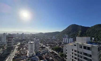 Apartamento com 2 quartos no canto do forte em praia grande/sp