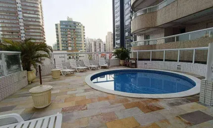 Apartamento com 2 quartos na tupi em praia grande/sp