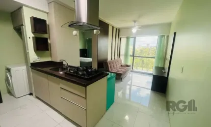 Apartamento com 1 quarto para alugar na Avenida Borges de Medeiros, Praia de Belas, Porto Alegre, 38 m2 por R$ 3.500