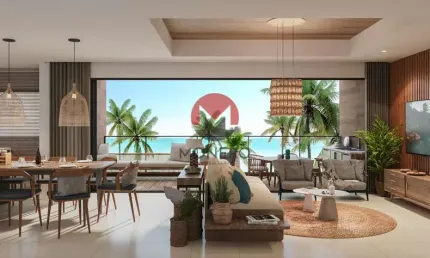 Incrível Apartamento de Alto Padrão em Condomínio Fechado com 75m² à venda | Porto Das Dunas, Aquiraz-CE