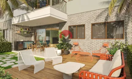Incrível Apartamento tipo GARDEN com 38m² próximo ao BEACH PARK | Porto Das Dunas, Aquiraz-CE