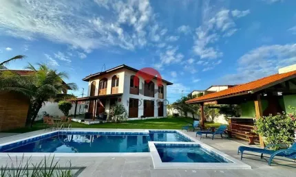 Incrível MANSÃO defronte à LAGOA e detras do MAR às margens da AVENIDA DA PRAIA da PRAIA DO PRESÍDIO com 04 QUARTOS e AMPLO LAZER | Iguape, Aquiraz-CE