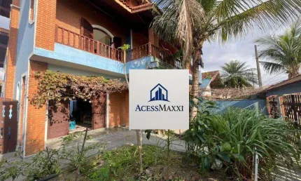 Sobrado com 4 dormitórios, 219 m² - venda por r$ 583.000,00 ou aluguel por r$ 3.818,83/mês - balneário três marias - peruíbe/sp
