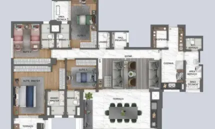Apartamento com 4 quartos à venda na Chácara Santo Antônio, São Paulo 