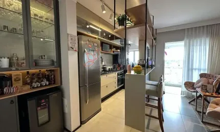 Apartamento mobiliado e decorado Jardim Contorno, Residencial Nova Nação América, Bauru-SP