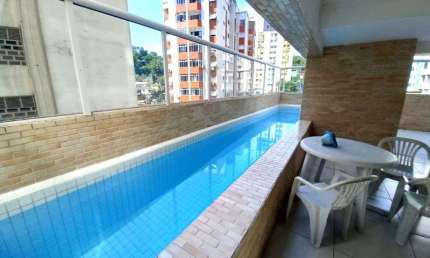 Apartamento com 1 quarto para alugar na Rua Pedro Borges Gonçalves, José Menino, Santos, 36 m2 por R$ 2.950