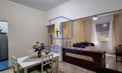 Apartamento com 1 quarto à venda na Avenida Bartolomeu de Gusmão, Embaré, Santos, 63 m2 por R$ 350.000