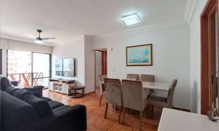 Apartamento com 2 quartos para alugar na Rua Bandeirantes, Loteamento João Batista Julião, Guarujá, 86 m2 por R$ 3.300