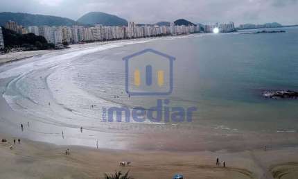 Apartamento com 3 quartos para alugar na Avenida General Monteiro de Barros, Vila Luis Antônio, Guarujá, 125 m2 por R$ 8.500