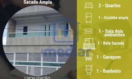 Casa em condomínio fechado com 2 quartos à venda na Rua Marcílio Dias, Canto do Forte, Praia Grande, 76 m2 por R$ 350.000