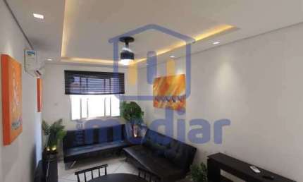 Apartamento com 1 quarto à venda na Rua Dona Vitória Yunes Stefano, Jardim Belmar, Guarujá, 50 m2 por R$ 260.000