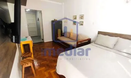 Apartamento com 1 quarto à venda na Avenida Presidente Wilson, José Menino, Santos, 28 m2 por R$ 249.900
