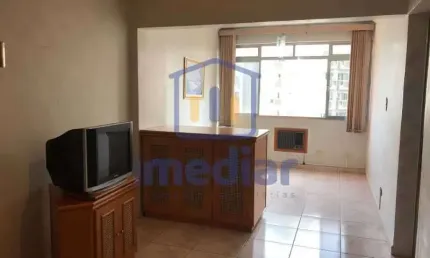 Apartamento com 1 quarto à venda na Praça Vinte e Dois de Janeiro, Centro, São Vicente, 43 m2 por R$ 190.000