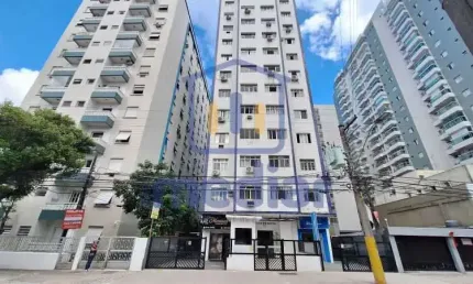 Apartamento com 1 quarto para alugar na Avenida Doutor Epitácio Pessoa, Embaré, Santos, 45 m2 por R$ 2.490