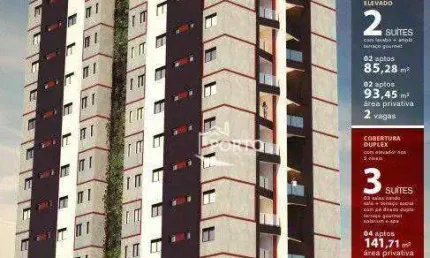 Lançamento de apartamentos com 2 dormitórios, 80 m² - Cidade Alta - Piracicaba/SP