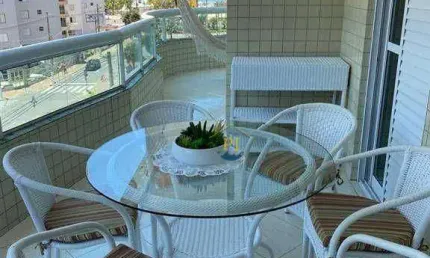Apartamento com 3 dormitórios à venda, 130 m² por R$ 950.000,00 - Vila Guilhermina - Praia Grande/SP