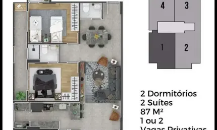 Apartamento Residencial à venda, Canto do Forte, Praia Grande - AP0571.